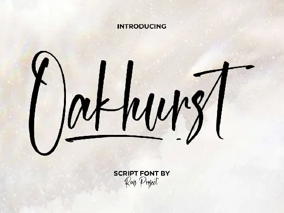 Oakhurst font