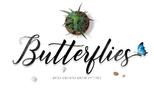 Butterflies font