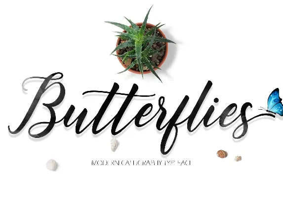 Butterflies font