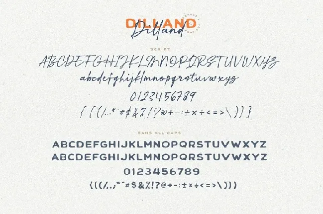 Dilland Duo font