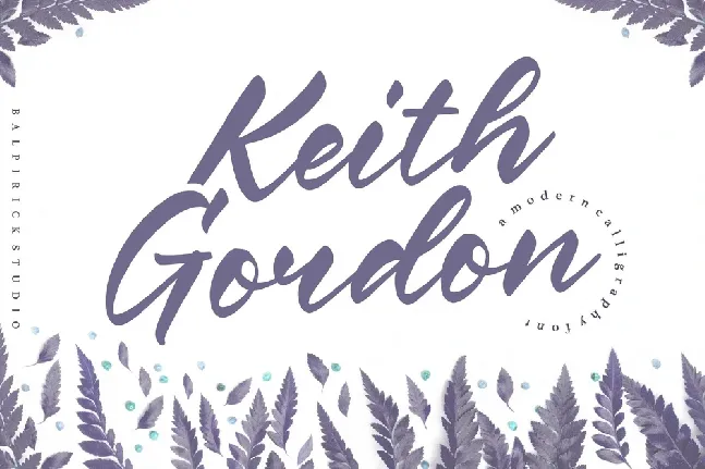 Keith Gordon font