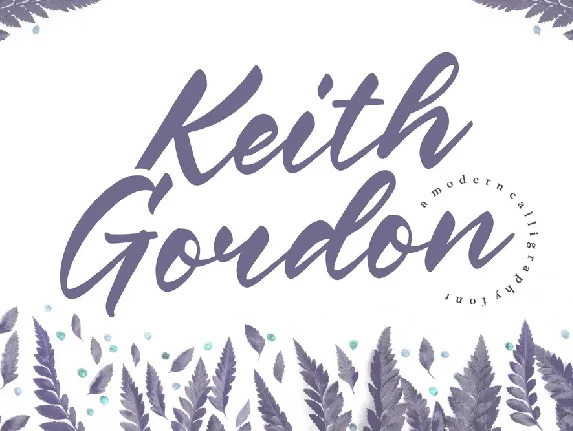 Keith Gordon font