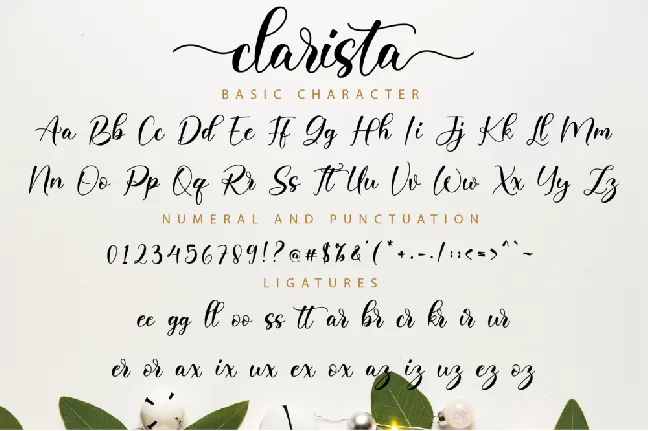 Clarista font