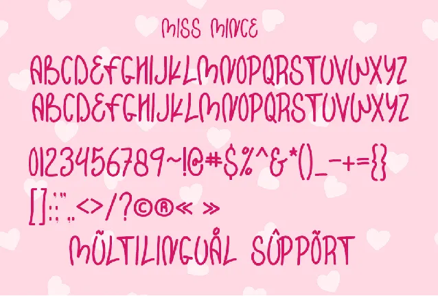 Miss Mince font