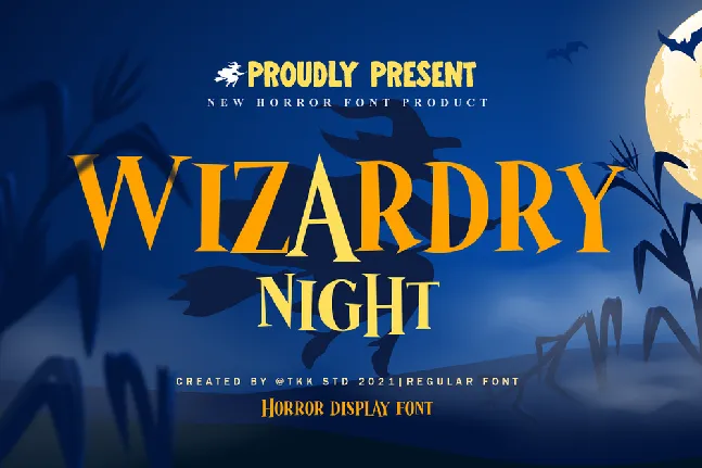 Wizardry Night font