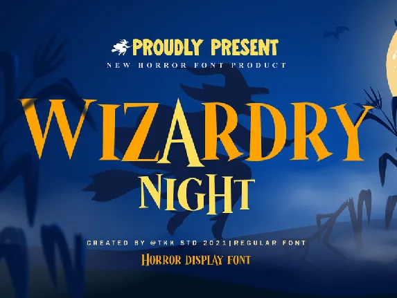 Wizardry Night font