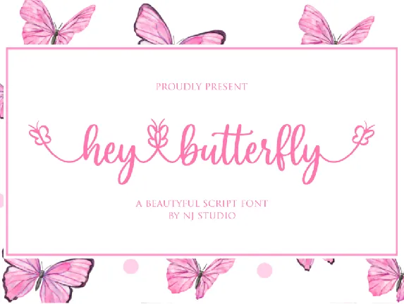 hey butterfly font