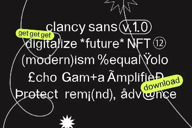 Clancy font