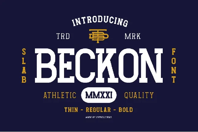 Beckon font