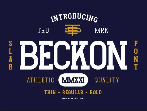 Beckon font