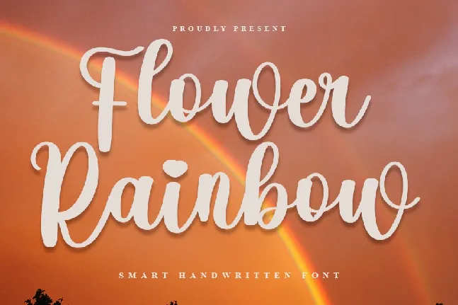 Flower Rainbow font