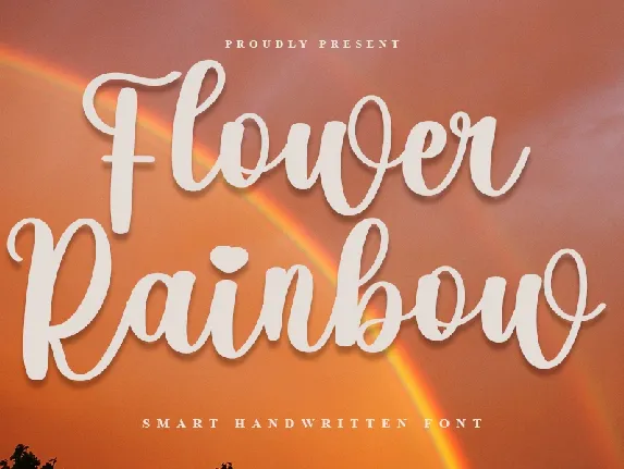 Flower Rainbow font