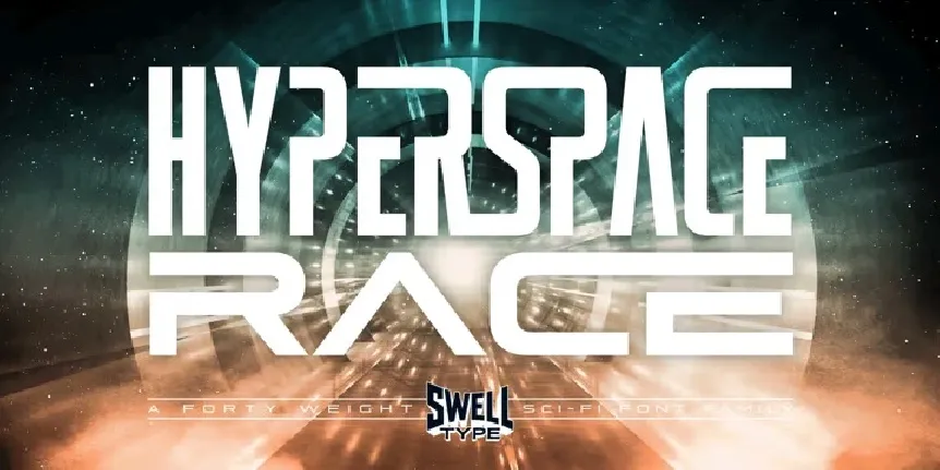 Hyperspace Race Family font