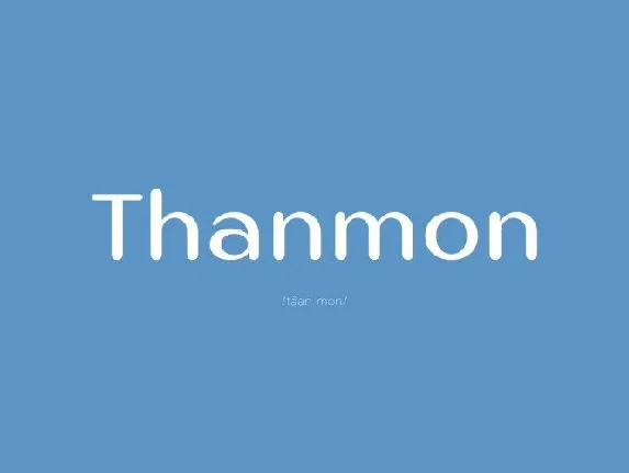 Thanmon Sans Serif font