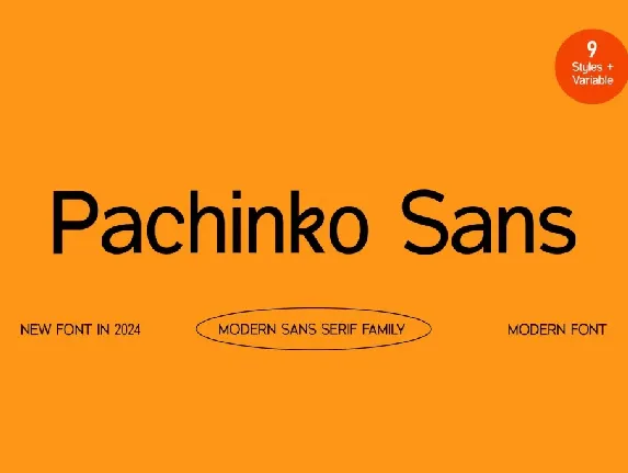 Pachinko Sans font