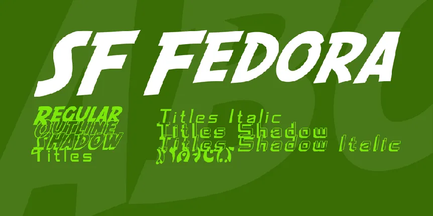 SF Fedora font