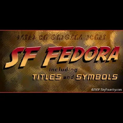 SF Fedora font