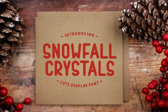 Snowfall Crystals font