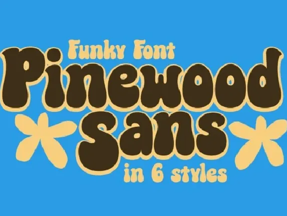 Pinewood Outline font