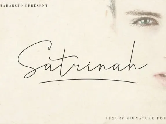 Satrinah Signature font