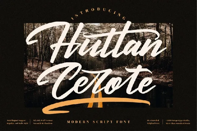 Huttan Cerote font