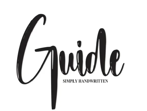 Guide Script font