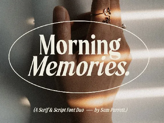 Morning Memories font