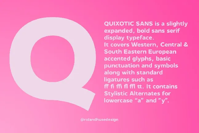 Quixotic Sans font