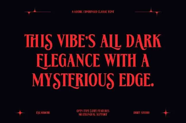 Escargoth Demo font