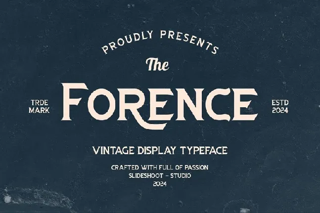 Forence font