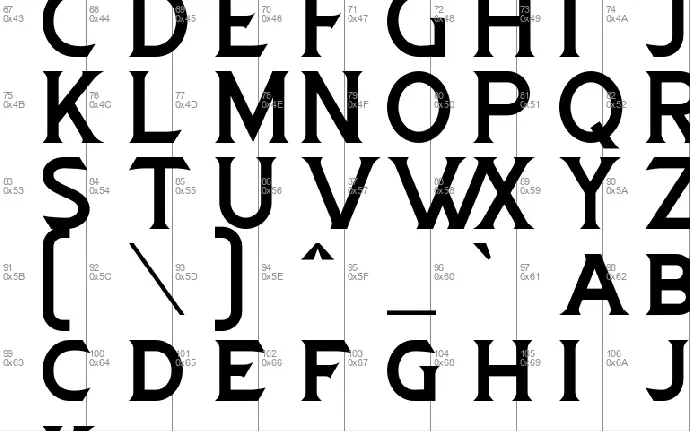 Forence font