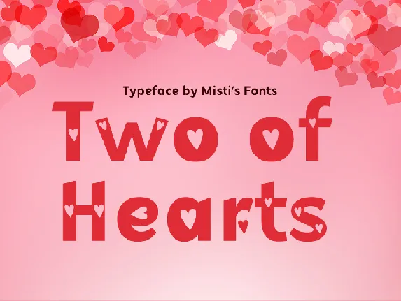 Two of Hearts font