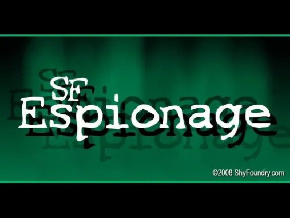 SF Espionage font