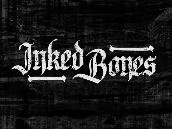 Inked Bones Blackletter font