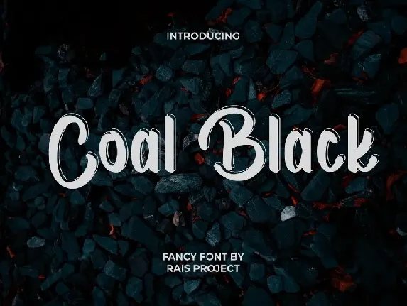 Coal Black font