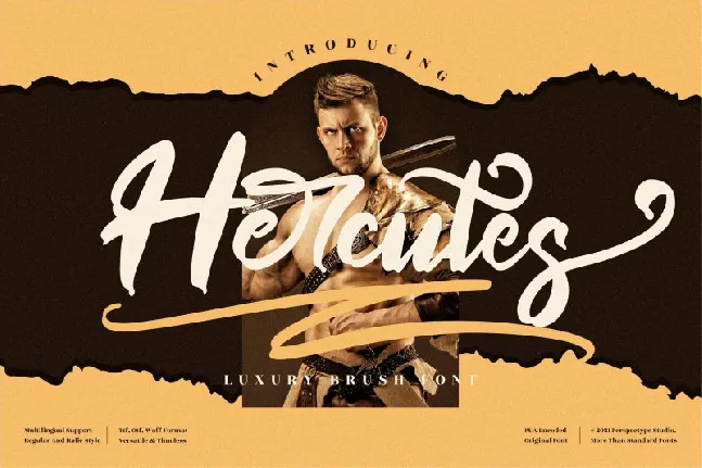 Hercutes font