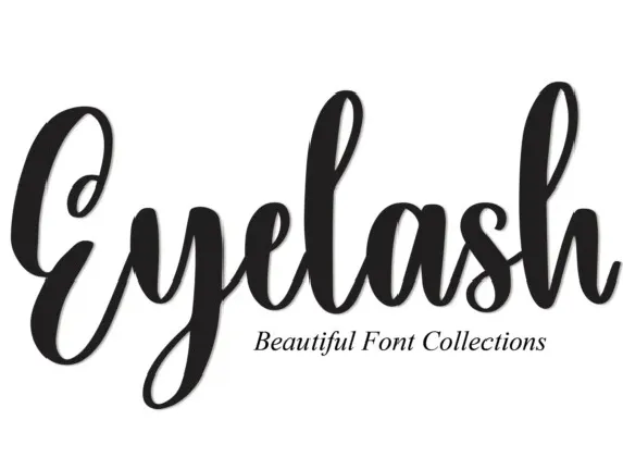 Eyelash Script font