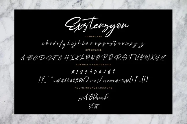 Exstensyon font