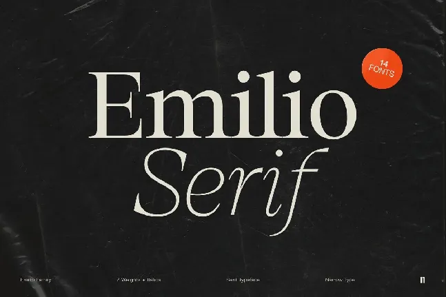 Emilio Serif font