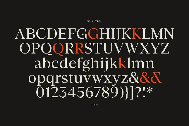 Emilio Serif font