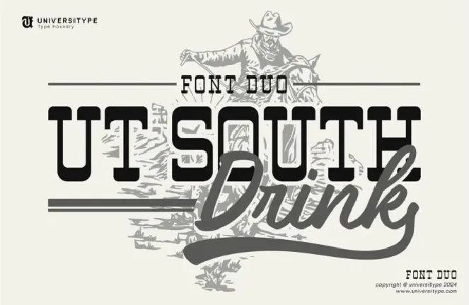 UT South Drink Duo font