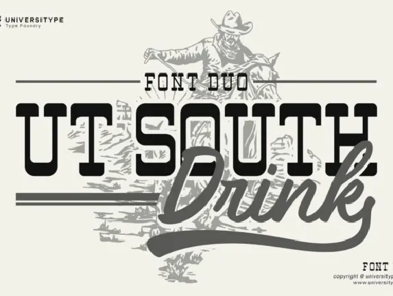 UT South Drink Duo font