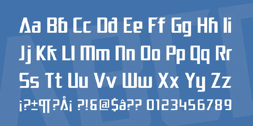 SF Electrotome font