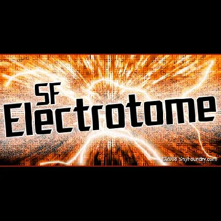 SF Electrotome font