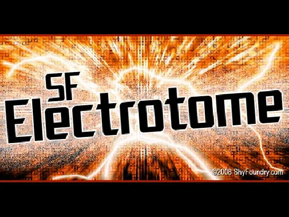 SF Electrotome font