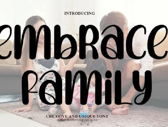 Embrace Family Display font