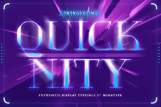 Quicknity font