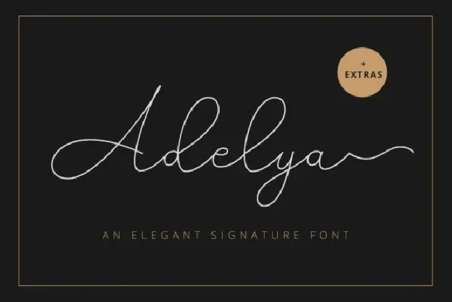 Adelya Signature font