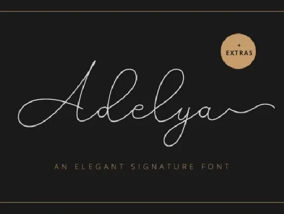 Adelya Signature font