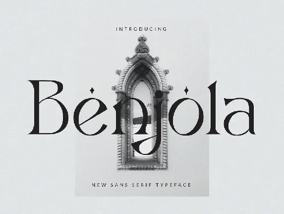 Benjola font